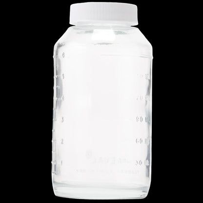 Preval 6 oz glass reservoir jar with graduation marks and dip tube