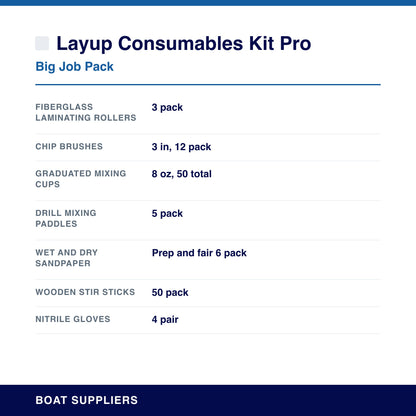 Layup Consumables Kit Pro specifications