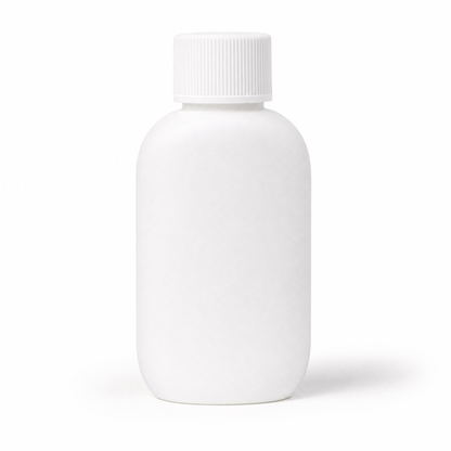 2oz white LDPE plastic squeeze bottle with 24mm neck