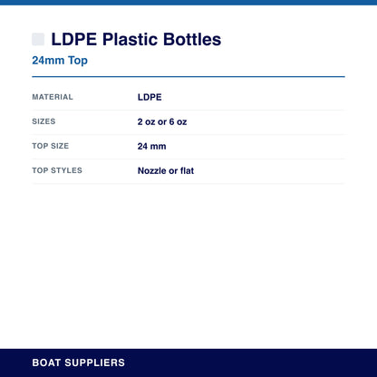 LDPE Plastic Bottles specifications