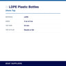LDPE Plastic Bottles specifications