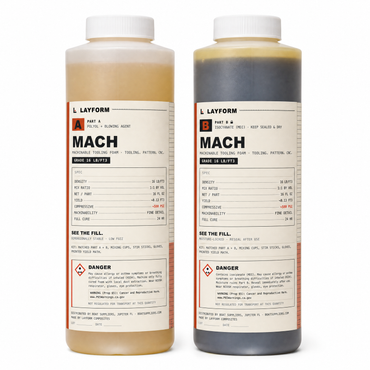 Layform Mach Pour Foam Kit, 16 lb Density, Machinable Tooling Block