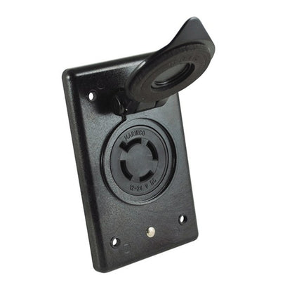 Marinco Trolling Motor Receptacle w Bracket 12/24V