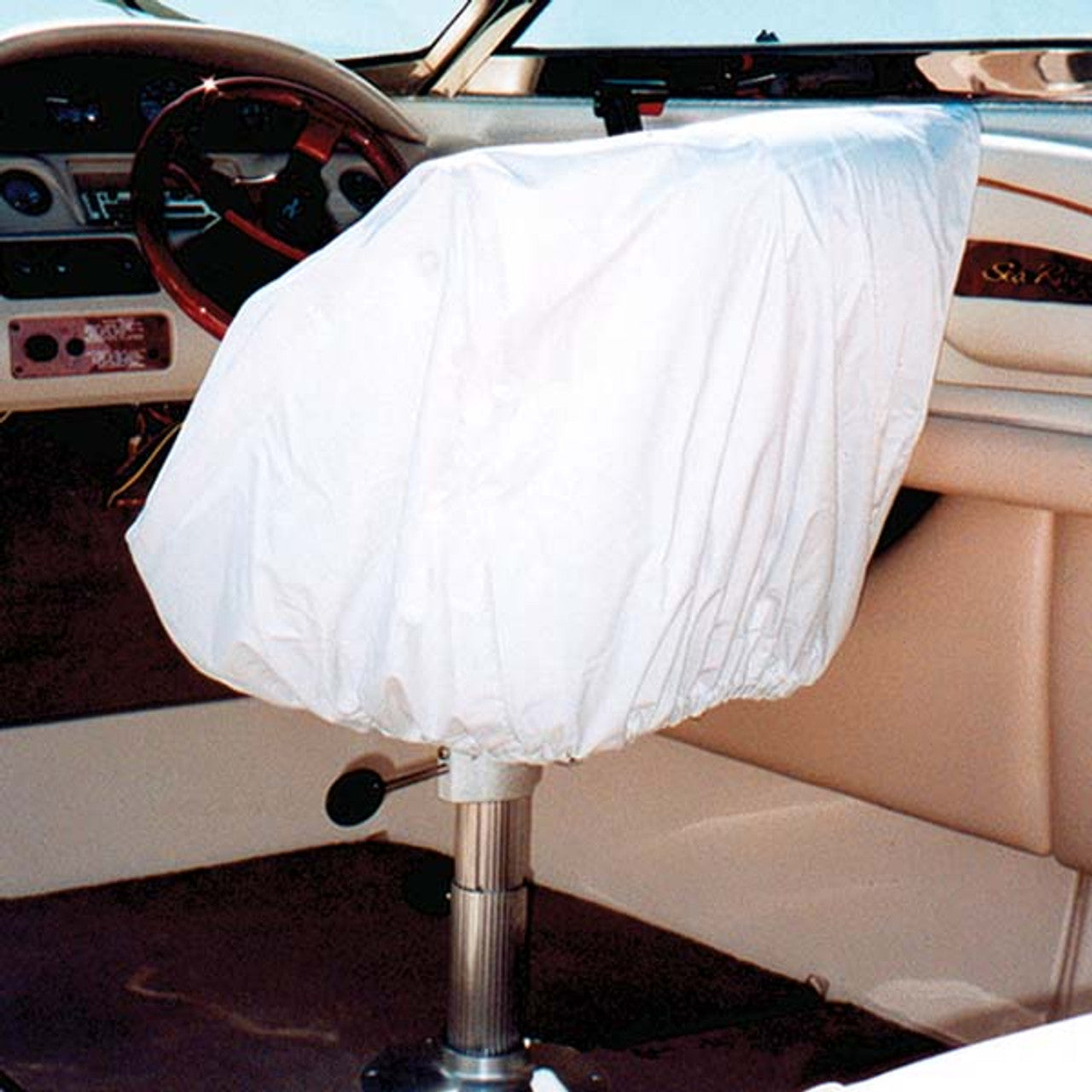 Taylor Made Helm/Bucket Seat Cover- White Vinyl