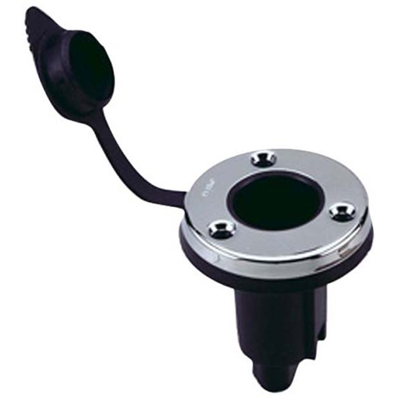 Perko 0° Round Plug-In Light Base - 3 Pin