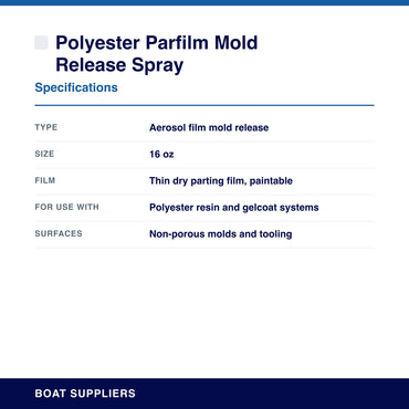 Polyester Parfilm Mold Release Spray specifications