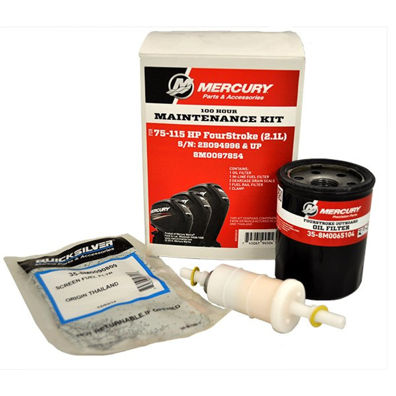 Mercury 100-Hour Service Kit - 75-115 HP FourStroke (2.1L) - 2B094996 & Up