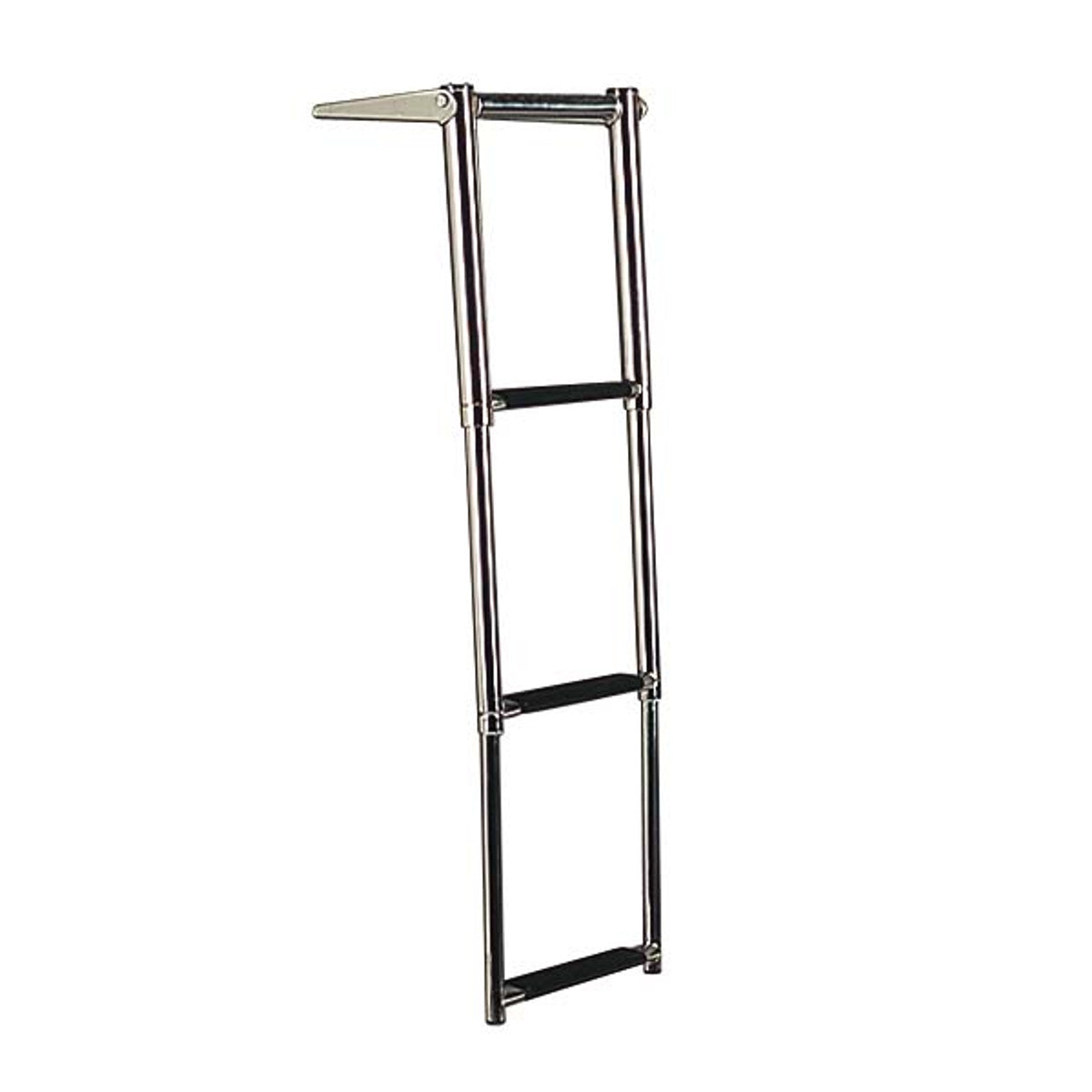 Stainless Steel 3 Step Ladder w/ Handle and Gudgeon Mount