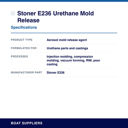 Stoner E236 Urethane Mold Release specifications