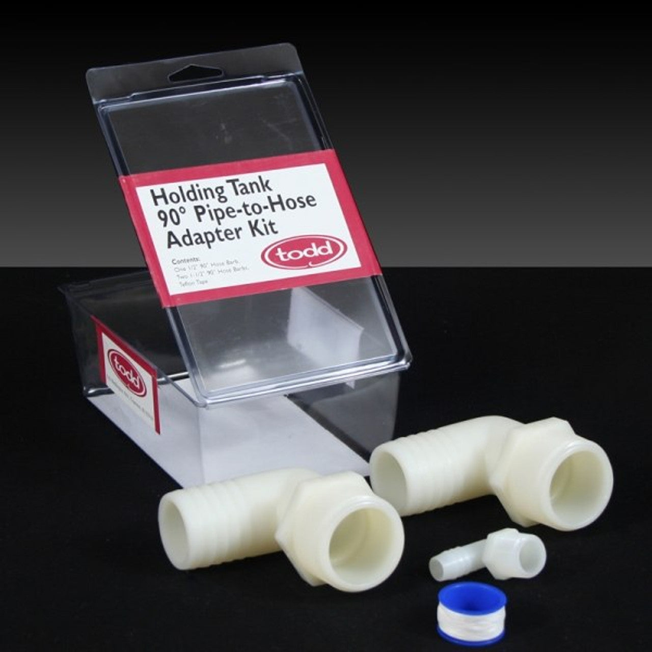 Holding Tank 90 Degree Pipe to Hose Adaptor Kit