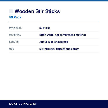 Wooden Stir Sticks specifications
