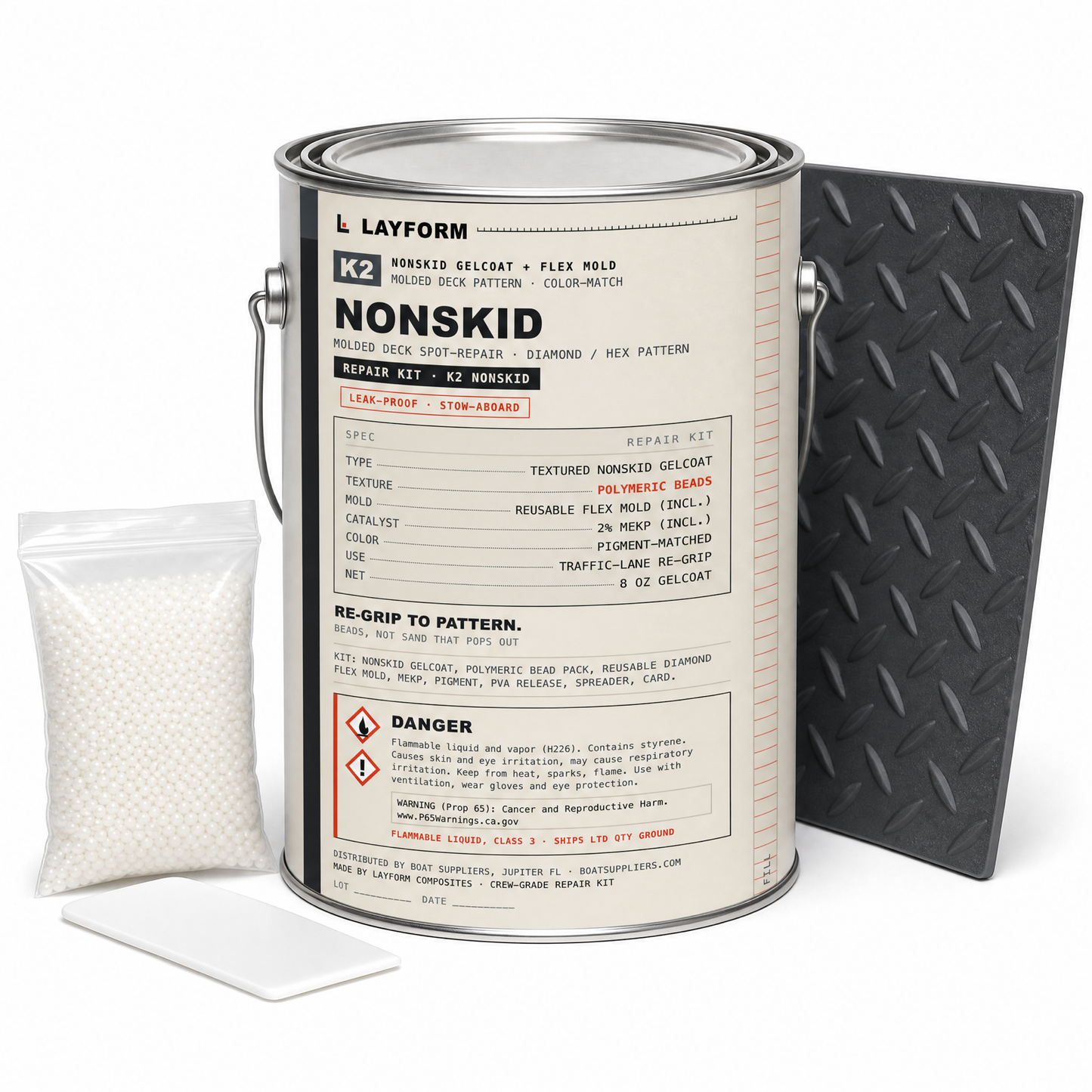 Layform Yacht Kit K2, Non-Skid Restoration System